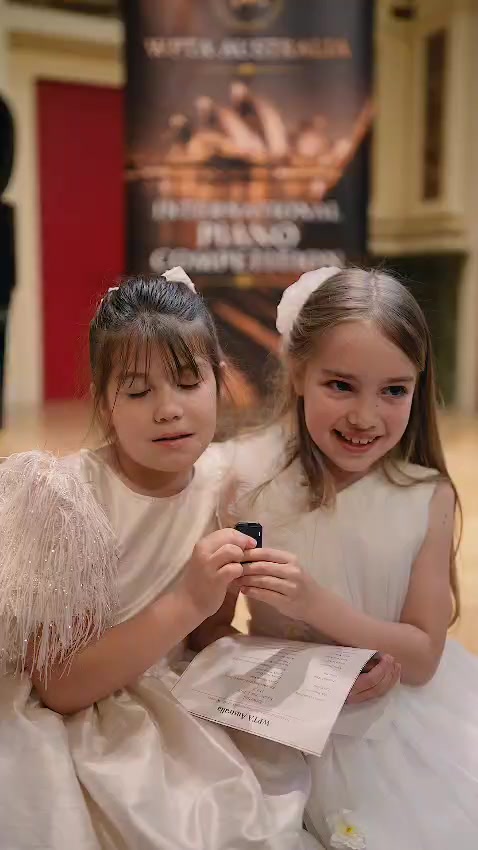 Two young competitors before the gala
